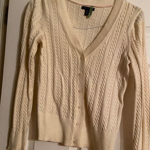 TOMMY HILFIGER CARDIGAN SWEATER.